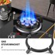 thumbnail image 3 of 1 soporte para wok de hierro negro, soporte para wok para quemadores, hornillas a gas, cocinas, suministros de cocina, color negro, 3 of 5