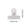 thumbnail image 3 of Transparent Plastic Dovetail Clip Office Study Supplies Long Tail Mini Paper Clip Clear Durable Multifunctional Bill Note Fastener for Home School Work Organization Professional Use, 3 of 6