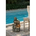 thumbnail image 7 of Llinc Store 26.4" Tall Decorative Two-Tiered Water Fountain with Light, Calming Woodland Animal Design, Outdoor Fountain Water Pump, 7 of 7