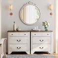 thumbnail image 2 of WAMPAT 3 Drawer Dresser Set of 2 for Bedroom,White Dresser Closet Dressers Chest of Drawers for Living Room, Entryway and Hallway, 2 of 8