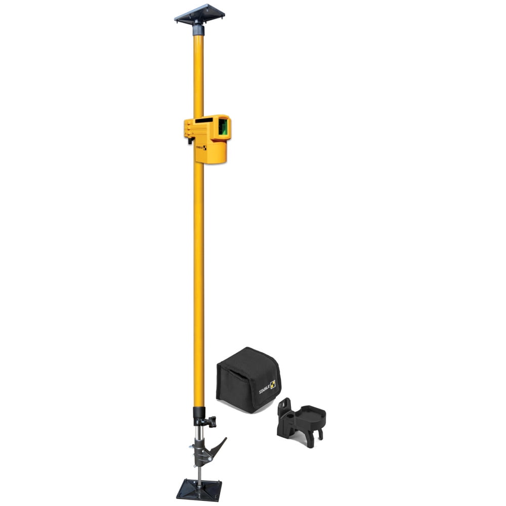 Stabila Lax 50 Green Cross-Line Laser Level Set With Pole