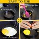 thumbnail image 4 of paquetes de anillos para huevos de 3.5'' con mango de silicona, anillos de acero inoxidable para cocinar huevos, antiadherentes para freír huevos y Egg McMuffins, molde para huevos de desayuno negro, 4 of 5