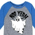 thumbnail image 3 of Instant Message - Scary Cool Ghost Boo Yeah - Toddler & Youth Raglan Graphic T-Shirt, 3 of 5