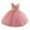 Pink, variant on TBWNWG Girls V-Neck Mesh Tutu Dress for Toddler Baby Girls Comfortable Stretchy Waist Casual Party Photoshoot Outfit for Spring Summer Fall,Size 3-4 Years