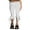 White, variant on Rdhnmea Women Capri Pants Solid Color Elastic Waist Tie-Up Cropped Pants