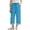 Sky Blue, variant on XEGLSBU Girls High Waist Striped Culottes Casual Summer Pants with Pockets Comfortable Straight Leg Trousers for Kids (Sky Blue Size 9-10 Years)