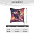 thumbnail image 2 of KLL Astronaut Dolphin Decorative Throw Pillow Covers Velvet Soft for Couch Sofa Bedroom Living Room Outdoor (No pillow core)- 16"x16", 2 of 5