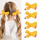 thumbnail image 1 of Lazos para el cabello con forma de lápiz para el regreso a la escuela, 4 piezas, pinzas para el cabello con forma de lápiz amarillo para niñas, pinzas para el cabello de cocodrilo, accesorios para el, 1 of 5