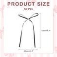 thumbnail image 2 of Uxcell 50 Pcs Bow Cake Decors, 3.3x5.1 Inch Bow Cupcake Decors Satin Bowknot Bow Party Decorations for Cake Dessert Craft DIY Decorating Wedding Birthday Party, Black White, 2 of 5