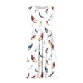 thumbnail image 5 of Vetsdori Womens Floral Print Midi Dresses with pockets, Sleeveless Lightweight Summer Sundress, BOHO Dress for Summer Crew Neck Tank Dress for Women, 5 of 7