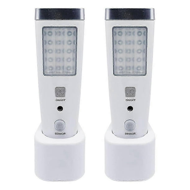 4 in 1 Motion Sensor Wall Light, Power Off LED Night Light Flashlight, Rechargeable Emergency Flashlight EU Plug
