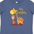 thumbnail image 4 of Inktastic My Grandma Loves Me Giraffe Boys or Girls Baby T-Shirt, 4 of 5