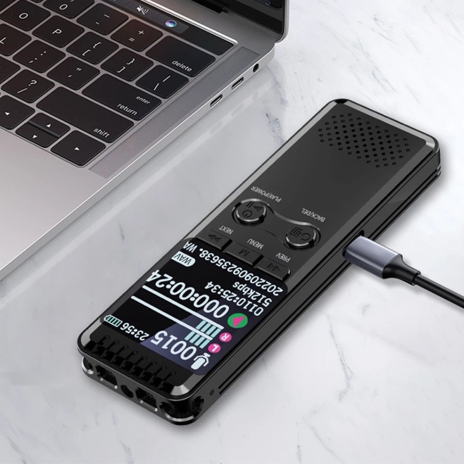 TAPDRA Audio Recorder with Voice Activation Noise Reduction Clear Sound for Students Journalists Professionals Essential Tool