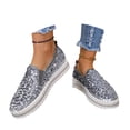 thumbnail image 3 of Womens Carnival Shoes Fashion Casual Flat Sparkly Glitter Color Round Toe Slip On Comfortable Loafers Shoes, 3 of 10