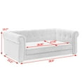 thumbnail image 4 of Elegant Rectangle Pet Sofa Bed for Small and Medium Dogs, Modern Elevated Anti-Mite Dog Couch, Durable and Easy-Clean Pet Furniture and Living Room, Bedroom Comfort Dog Sofa (Dark Gray, 40"x23"x14"), 4 of 8