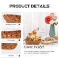 thumbnail image 3 of Breads Basket Fruit Basket Kitchen Food Serving Holder Imitation Rattan Basket, 3 of 3