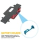 thumbnail image 3 of RC Coche Sujetador de batería Firma Profesional Firma Remoto Controlado Coches Parte Metal Fix Accesorio Reemplazo K989 K979 K999 Mini-Q8 Q9 Blue seitruly FN009817-01, 3 of 7