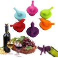 thumbnail image 1 of Tapón para botella de vino Little Bird, colorido, reutilizable, de silicona, (colores surtidos, juego de 6), 1 of 5