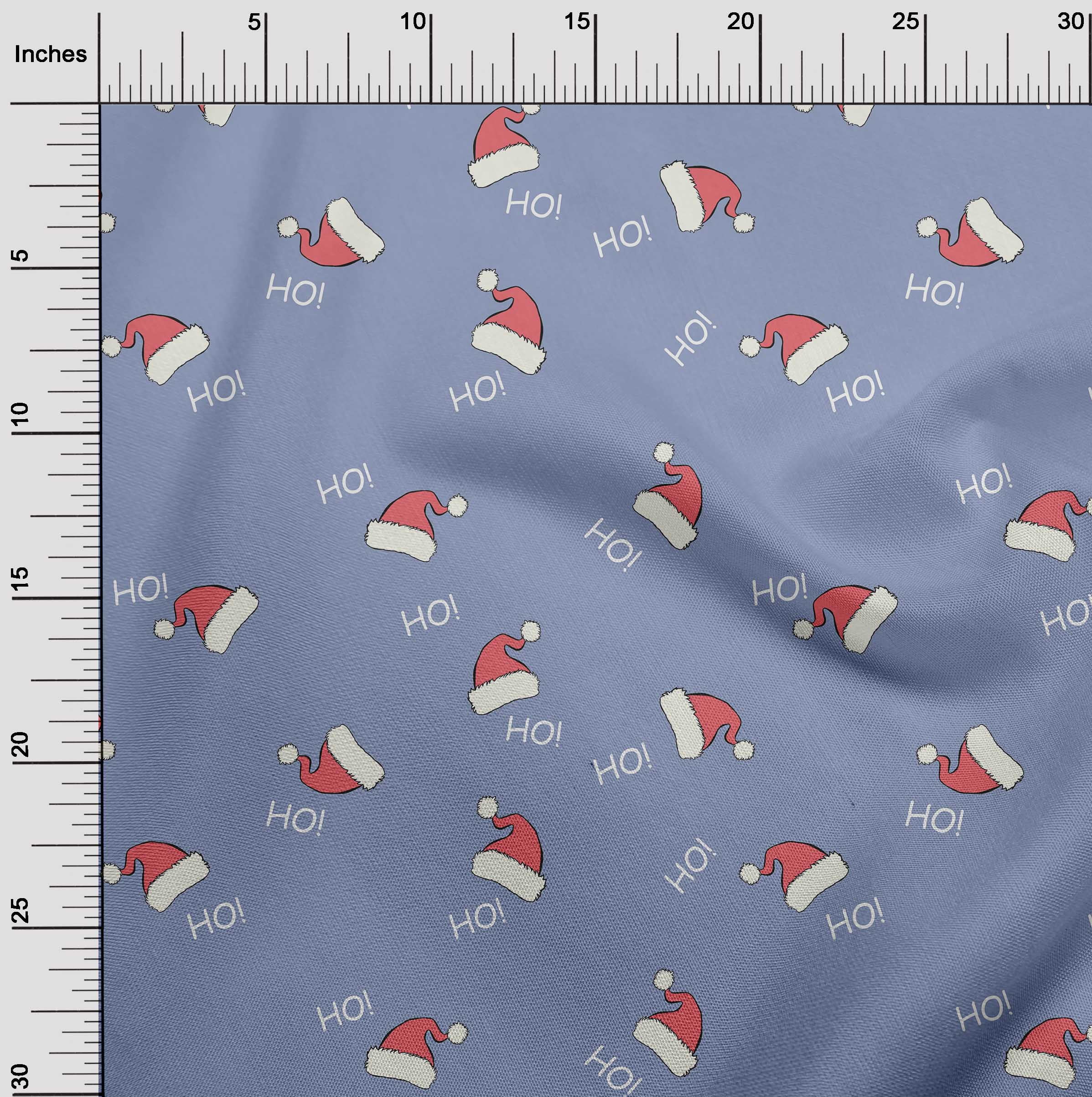 oneOone Cotton Jersey Medium Purple Fabric Christmas Hats Dress Material Fabric Print Fabric By The Yard 58 Inch Wide
