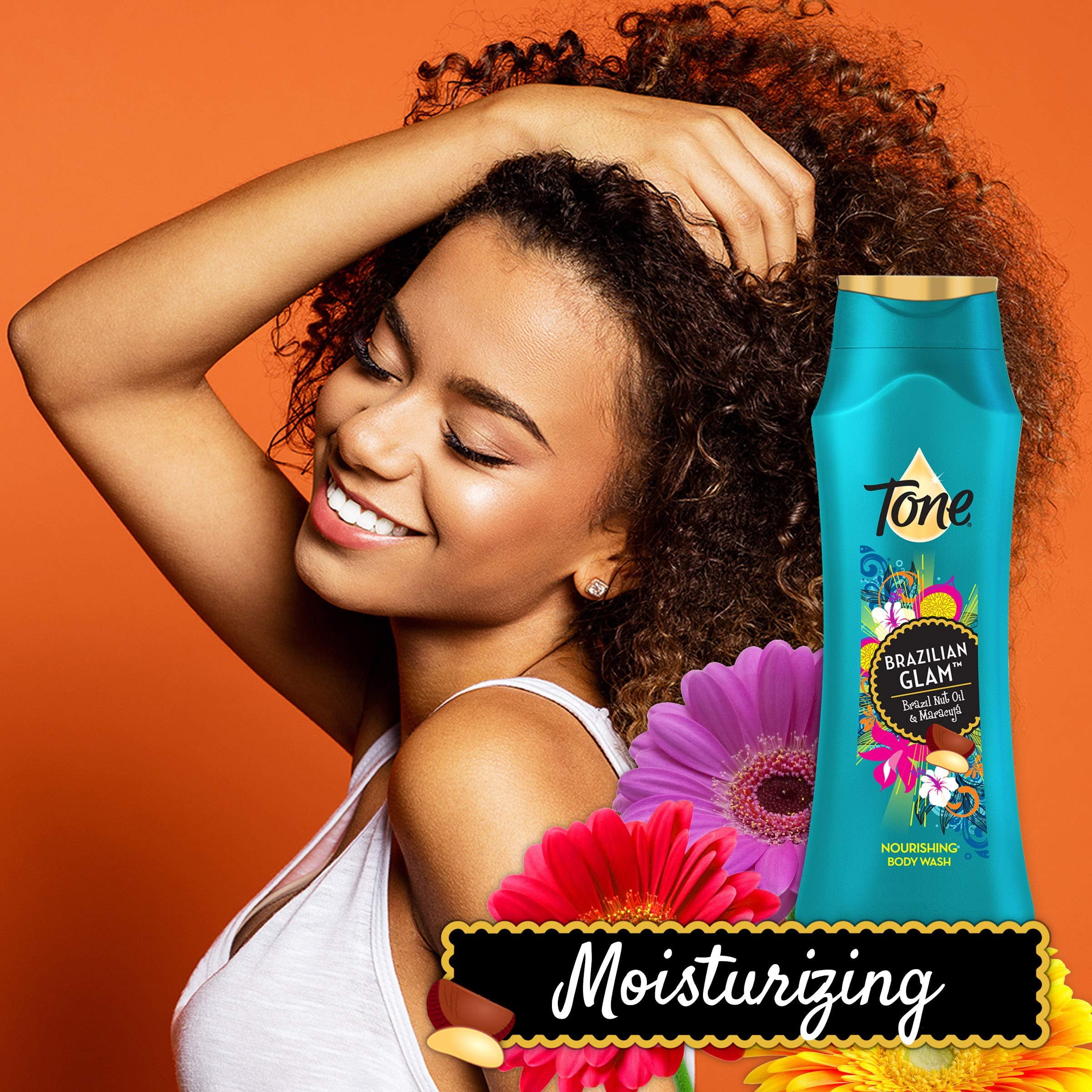 Tone Body Wash, Brazilian Glam, 18 Ounce Pack of 6