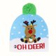 thumbnail image 1 of Sombrero de suéter de Navidad con luz LED para adultos y niños, gorro de punto Unisex, gorro intermitente de invierno, decoración de fiesta de año nuevo, 2023, 1 of 4