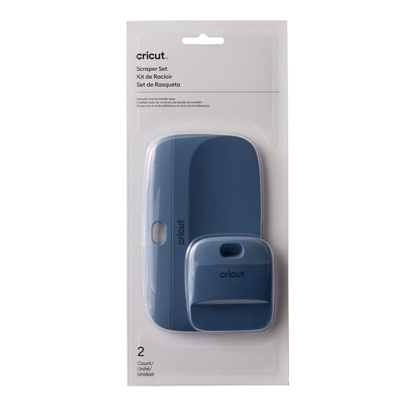 Cricut Scraper Set 2 Count, Blue - Includes 2.25-inch and 5.5-inch Tools