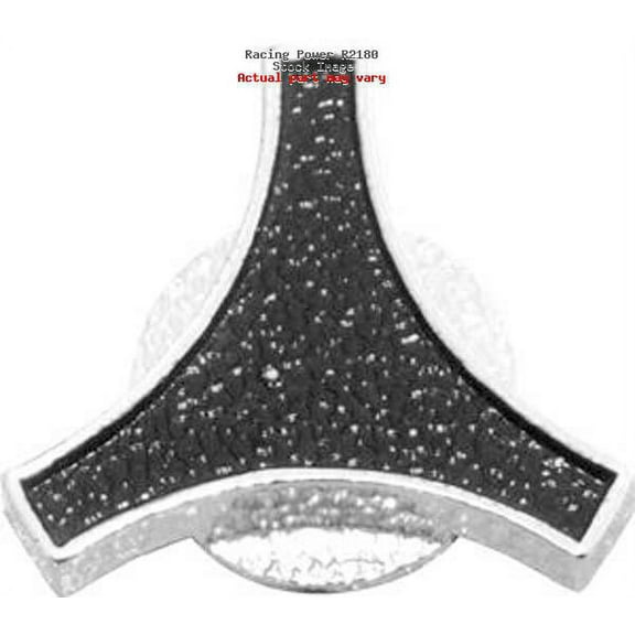 Racing Power Co. R2180 RACING POWER CO-PACKAGED Black/Chrome Large Deluxe Wing Nut with 5/16-18