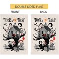 thumbnail image 5 of Halloween Trick or Treat Garden Flag Vertical Double Sided Farmhouse Burlap Yard Outdoor Decor 12.5 x 18 Inches, 5 of 7