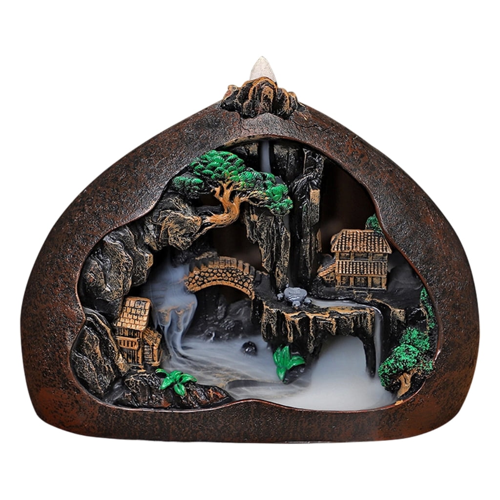 Oasiva Mountain Backflow Incenses Holders Burners Aromatherapys Ornament Home Decors
