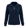 thumbnail image 7 of Otntypg Womens Half Zip Oversized Sweatshirts Lightweight Cozy Hoodless Top 2026 Trendy Long Sleeve Pullover Tops Y2k Fall Outfits with Pockets, 7 of 7