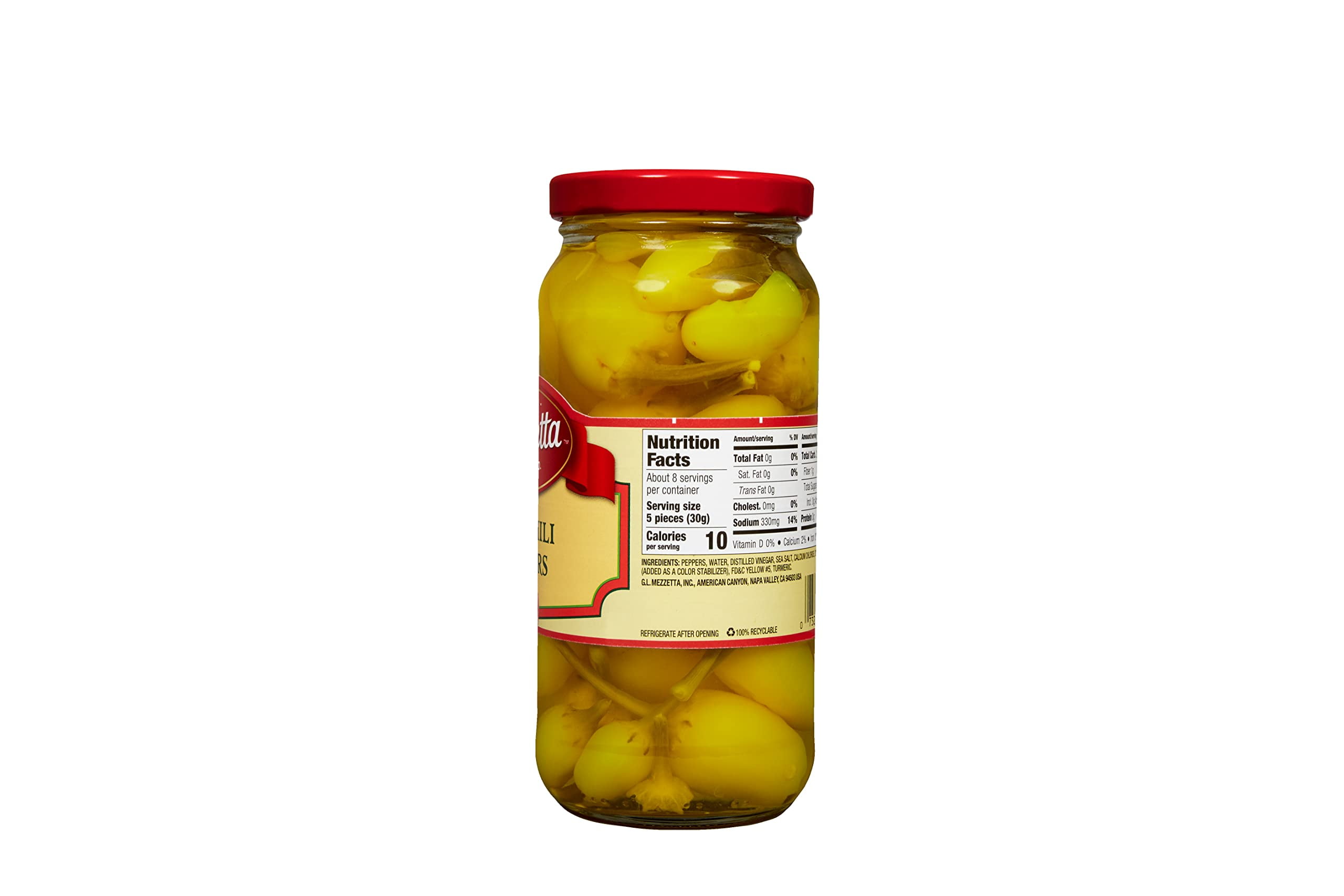 G L Mezzetta Peppers, Hot Chili, 16-Ounce (Pack of 6)