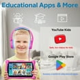 thumbnail image 3 of Contixo 7" Kids Tablet Bundle, 50 FREE Disney Storybooks, Educational Android Tablet for Ages 3-12, 32GB, STEM Learning, Parental Controls, with Kid-Safe Headphones & Case - Pink, 3 of 10