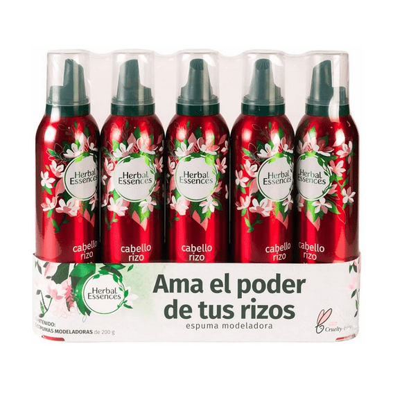 Herbal essences pack de 5 pz. cabello rizo