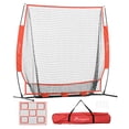 thumbnail image 1 of Soozier Filet de Baseball 6 Pieds x 6 Pieds, Filet d'Entraînement de Lancer avec Sac de Transport, 1 of 9