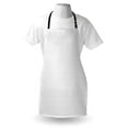 thumbnail image 4 of Minimalist Apron, Circular Petals Flower in Uninterrupted Symmetrical Arrangement Pattern, Unisex Kitchen Bib with Adjustable Neck for Cooking Gardening, Adult Size, White Pale Taupe, by Ambesonne, 4 of 4