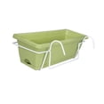thumbnail image 2 of DOLITY Railing Planter Pot, Window Planter, Removable Tray, Outdoor Wall Planter, Fence Light Green, 2 of 9