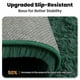 thumbnail image 3 of Alfombra Zentavio verde esmeralda de 183 x 274 cm, suave y lavable, 3 of 7