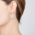 thumbnail image 2 of Amberta Women’s 925 Sterling Silver 30 mm Hoop Earrings, 2 of 6