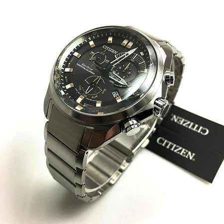 Citizen Perpetual Alarm Sport Chronograph Black Dial Men's Watch BL5600-53E