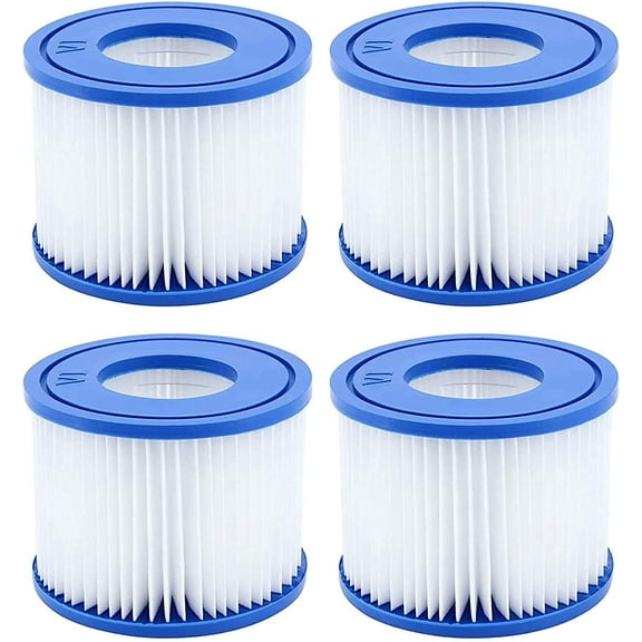 Hot Tub Filter Replacement for SaluSpa Hot Tub Filters, Type VI Spa Filter Compatible with All Coleman SaluSpa Inflatable Hot Tub and Lay-Z Spa, 4 Pack