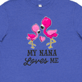 thumbnail image 4 of Inktastic My Nana Loves me with Two Flamingos Youth T-Shirt, 4 of 5