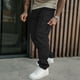 thumbnail image 4 of Ceisia Men Solid Color Multi Pocket Button Work Pants Outdoor Casual Gift Loose Trousers, 4 of 9