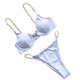 thumbnail image 5 of Conjunto de bikini a la moda para mujer, traje de baño de dos piezas de Color sólido, traje de baño con tirantes, ropa de playa Fridja  nalpqowj20203, 5 of 9
