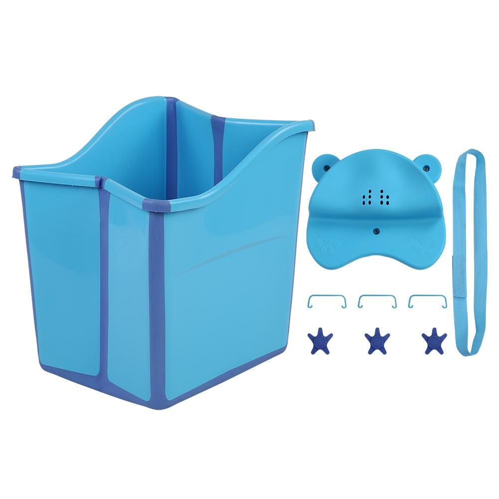 OTVIAP Portable Folding Foldable Bathtub Tub Infant Bath Tub for