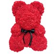thumbnail image 1 of Flor de oso rosa para siempre, flor eterna de rosa para escaparate, aniversario, Navidad, regalo de San Valentín XBTCLXEBCO oso de peluche rosa, 1 of 5