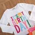 thumbnail image 4 of One opening Toddler Kid Baby Girl Princess T-shirt+tutu Skirt Dress Outfit Birthday Clothes, 4 of 7