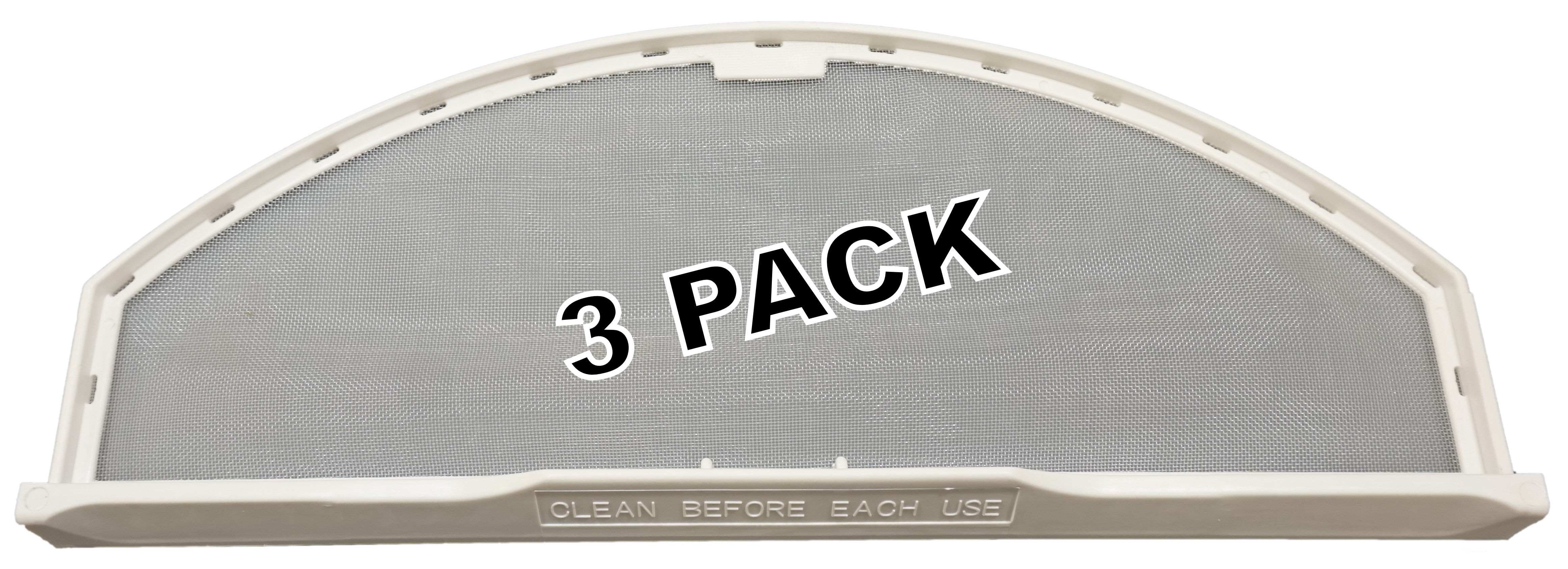 3 Pk, Dryer Lint Screen replaces Maytag, Magic Chef, AP4056392, 530701