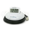 Sonic Alert - Sonic Shaker Portable Alarm Clock, Compact Design with Digital Display - White