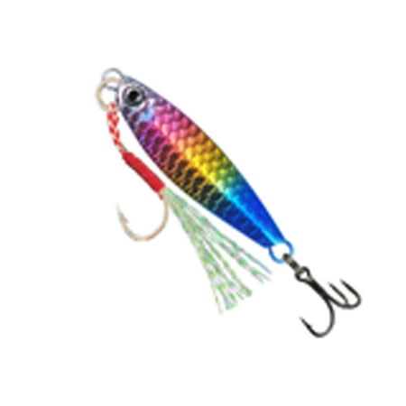 5Pcs Metal Cast Jigging Spoon Lures with Treble Hook Spinner Baits 10g/20g Casting Jigs Sinking Fishing Baits Spinnerbait
