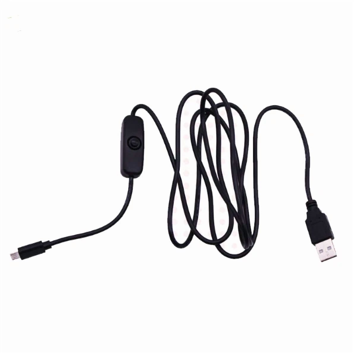 BUTTERFLY- 4Pcs Raspberry Pi Power Usb Switch Power Cable Usb To Micro Usb With Switch